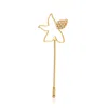 Callista By Vinita Women's Gold Starfish Lapel Pin