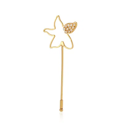 Callista By Vinita Women's Gold Starfish Lapel Pin