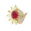Callista By Vinita Women's Gold Touch Me Not Ring