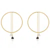 Callista By Vinita Women's Gold Triangle Drop Earrings
