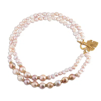 Callista By Vinita Women's Neutrals Edison & Baroque Pearls Necklace