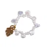 Callista By Vinita Women's White Pearls Bracelet