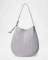 Callista Calypso Smooth Leather Hobo Bag In Angel