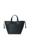 Callista Cleo Grained Leather Top-handle Bag In Black