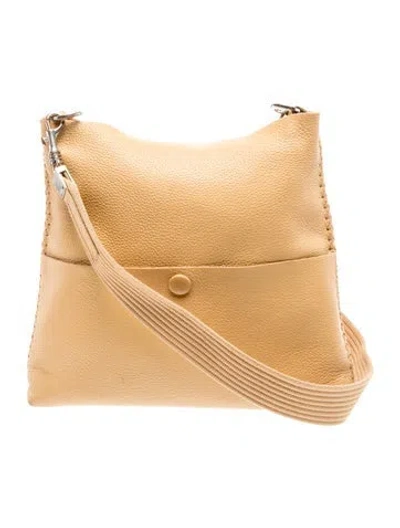 Pre-owned Callista Leather Crossbody Bag In Neutral
