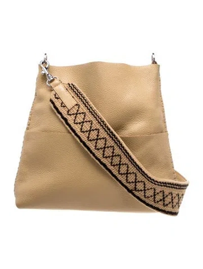 Pre-owned Callista Leather Crossbody Bag In Neutral