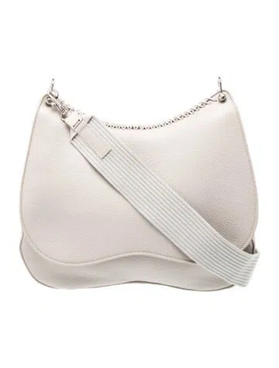 Pre-owned Callista Leather Messenger Bag In Gray
