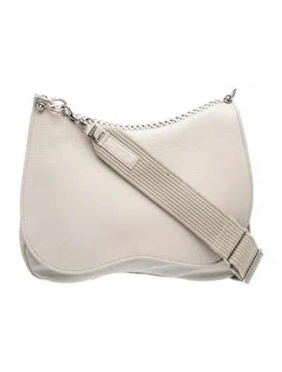 Pre-owned Callista Leather Messenger Bag In Neutrals