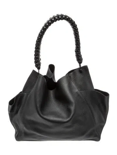 Pre-owned Callista Leather Shoulder Bag In Black