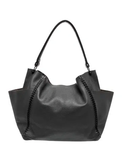 Pre-owned Callista Leather Shoulder Bag In Grey