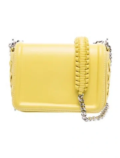 Pre-owned Callista Leather Shoulder Bag In Yellow