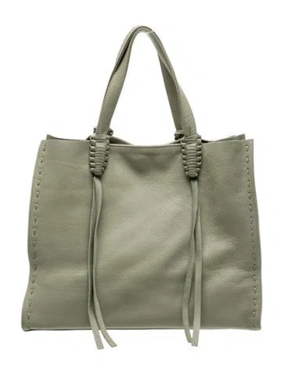 Pre-owned Callista Leather Tote In Green