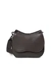 Callista Medium Saddle Bag Cocoa Grained Leather In Brown