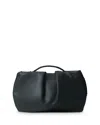Callista Pleated Clutch In Black