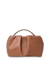 Callista Pleated Clutch In Caramel