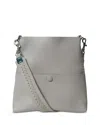 Callista Slim Messenger Oat Grained Leather Crossbody In Oat