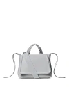 Callista Small Top Handle Bag 23 Stone Grained Leather In Stone