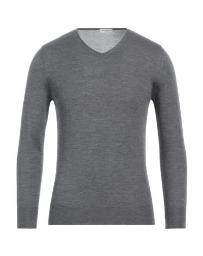 Callisto Campora Man Sweater Grey Size 38 Merino Wool In Gray