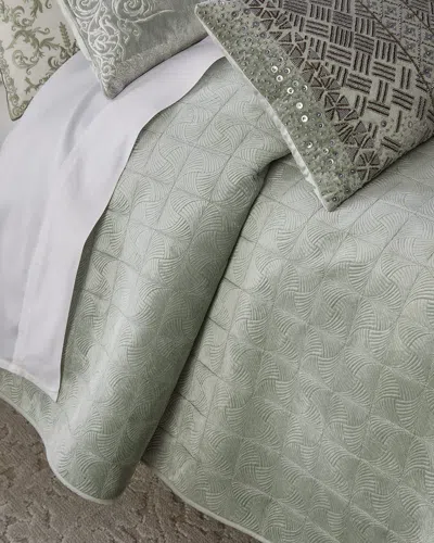 Callisto Home Amalfi King Quilt In Aqua