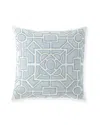 Callisto Home Bandalia Geo Pillow, 22"sq. In Blue/white