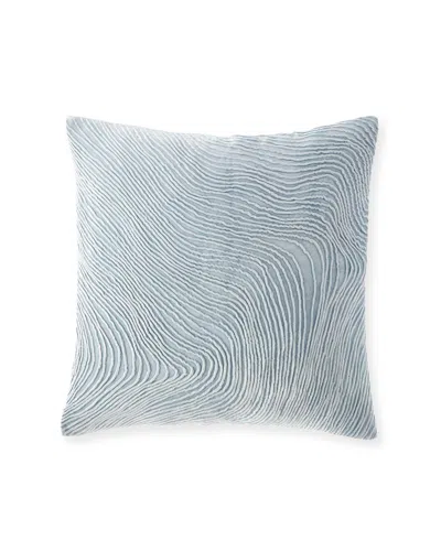 Callisto Home Bandalia Wave Pleat Pillow, 22"sq. In Blue