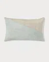 Callisto Home Embellished Velvet Decorative Pillow, 14x24 In Aqua
