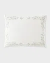 Callisto Home Glyes King Sham In Cr/aqua
