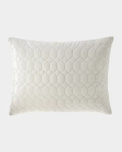Callisto Home Honeycomb King Sham In Creme