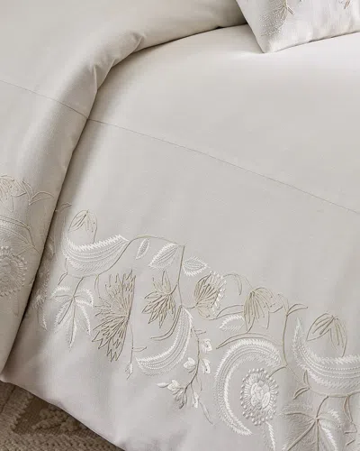 Callisto Home Lavoe 3-piece Queen Duvet Set In Sand