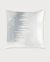Callisto Home Modern Embroidered Decorative Pillow - 22" In Crgrey