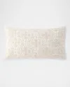 Callisto Home Nesher Beaded Lumbar Pillow, 14" X 24" In Creme