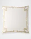 Callisto Home Nesher Velvet Border European Sham In Champagne