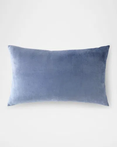Callisto Home Nieporte Solid Velvet Lumbar Pillow, 18" X 30"