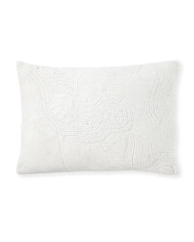 Callisto Home Roma Textured Pillow 15" X 21" In White