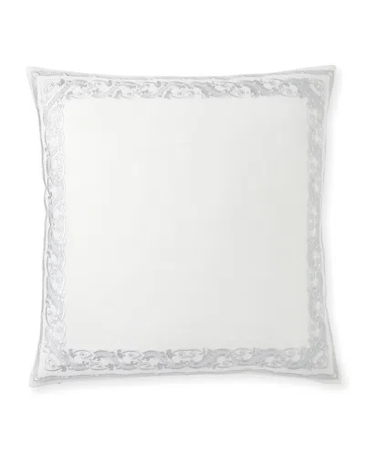 Callisto Home Serano Euro Sham 26" In Cr/silver