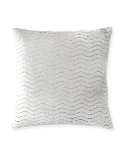 Callisto Home Serano Velvet Wave Pillow 22" In Silver