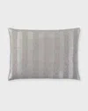 Callisto Home Silver Beaded Sequin Decorative Pillow, 15x21" In Silver
