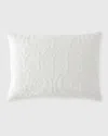 Callisto Home Troyes Renaissance Velvet King Sham In White