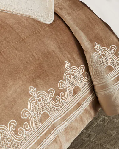 Callisto Home Trylan Duvet, Queen In Brown