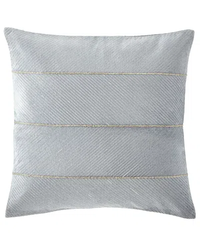 Callisto Home Velvet Decorative Pillow, 22"sq. In White