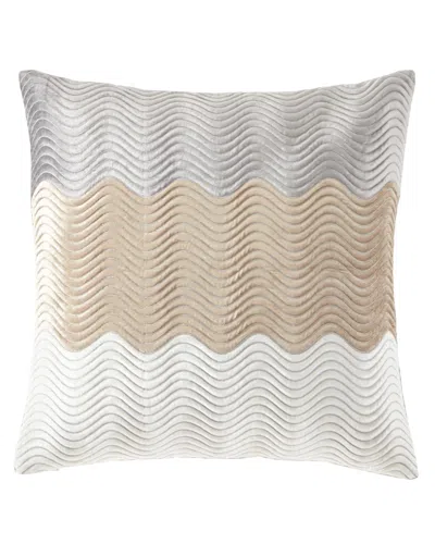 Callisto Home Velvet Wave Pillow, 22"sq. In Multi