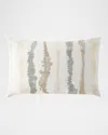 Callisto Home Zazzera Vertical Abstract Lines Lumbar Pillow, 18" X 30"