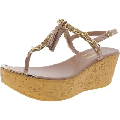 Callisto Of California Bhfo Womens Chain Manmade Platform Heels In Blue