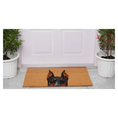 Calloway Mills 109481729 Black Doberman Doormat 17" X 29"