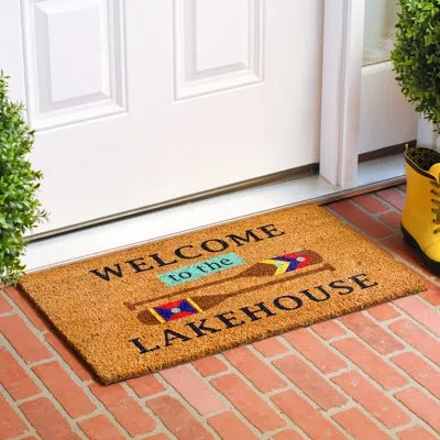 Calloway Mills 29 In. X 17 In. Non-slip Door Mat In Blue;black;brown;red;yellow