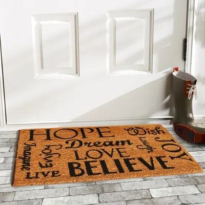 Calloway Mills 36 In. X 24 In. Non-slip Door Mat In Brown