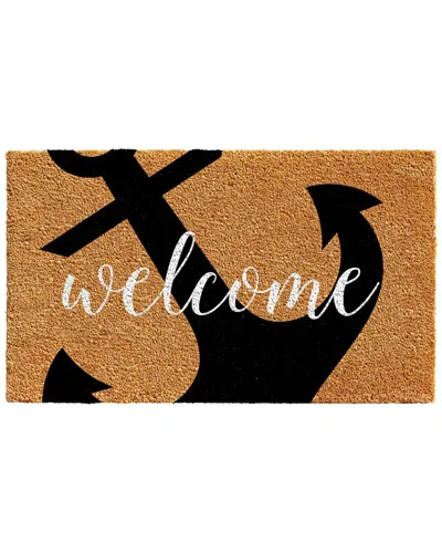 Calloway Mills Anchor Welcome Doormat In Brown