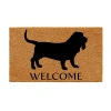 Calloway Mills Basset Hound Outdoor Rectangular Doormat In Brown