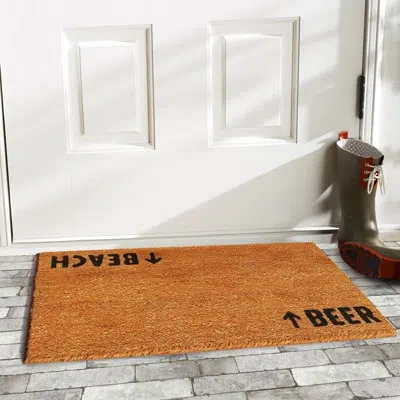 Calloway Mills Beach Beer Indoor Outdoor Door Mat In Multicolor