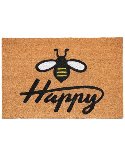 Calloway Mills Bee Happy Doormat In Burgundy